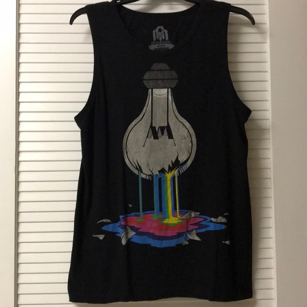 Men’s black tank top